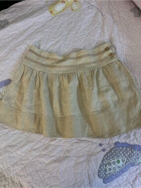 Bebe linen and silk mini Skirt size 6